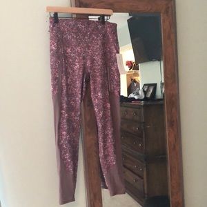 Athleta printed mesh leggings